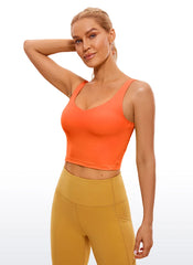 Butterluxe V Neck Built in Bra Tank