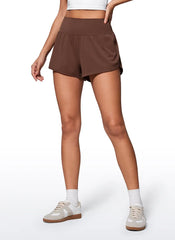 Butterluxe-Light Dolphin High Rise Shorts 2.5"
