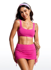 Sunshine Scoop Neck U Back Bikini Top
