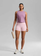 Quick Dry Crop Racerback Tank