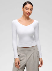 Softembrace V Neck Long Sleeve