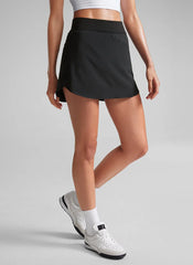 Feathery-Fit Soft Zipper Pocket Skirt 14.5"