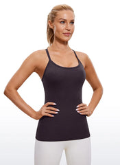 Speedy Seamless Built in Bra Y back Tank
