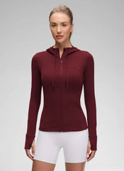 Butterluxe Zip Pocket ThumbHole Hoodie