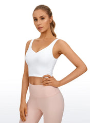 Butterluxe V Neck Built in Bra Tank