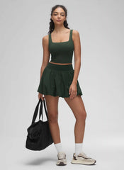 Butterluxe Square Neck Built in Bra Tank