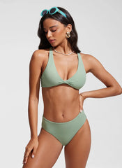 Sunshine Criss Cross Back Bikini Top