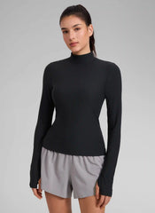 Cloudweight Mock Neck Long Sleeve