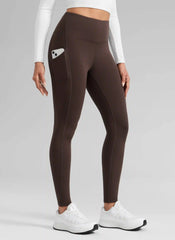 Water Resistant Fleece Lined Pocket Legging 28"