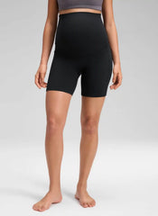 Softretch Maternity No Front Seam Shorts 6"