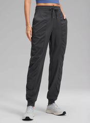 Striped Ruched Pocket Jogger 30''