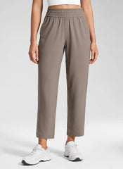 Feathery-Fit Drapey Tapered Ankle Pant 27"