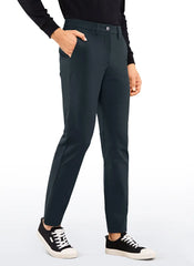 Stretch Slim-Fit Pants with Pockets 33''