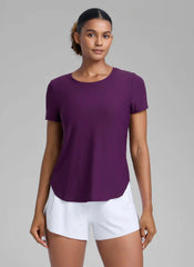 Cloudweight Crewneck Side Slit Short Sleeve