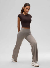 Softembrace Cropped Cap Sleeve Top