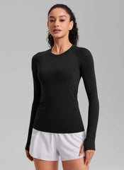 Seamless Crew Neck Long Sleeve