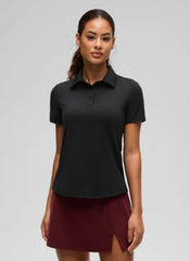 Hip Length Polo Slim Fit Short Sleeve