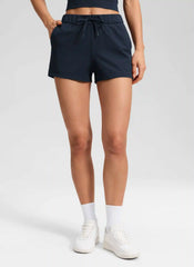 Stretch Mid Rise Pocket Shorts 2.5"