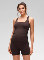 Butterluxe Maternity U Neck Pocket Romper 5''