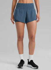 Feathery-Fit Soft 2 in 1 High Rise Shorts 3''
