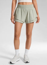 Feathery-Fit Drapey Flowy Shorts 2.5"