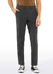 Stretch Slim-Fit Pants with Pockets 33''
