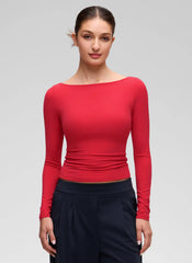 Softembrace Boat Neck Long Sleeve
