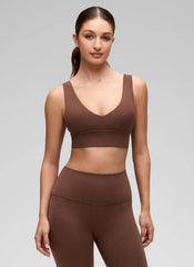 Butterluxe Deep V Neck Longline Sports Bra