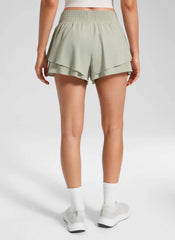 Feathery-Fit Drapey Flowy Shorts 2.5"