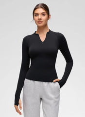 Softembrace Half Zip Long Sleeve