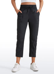 Striped Pants with Pockets 25''- Cinched Leg