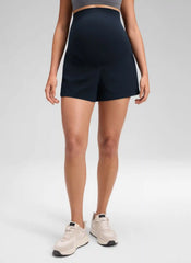 Softretch Maternity A-Line Athletic Shorts 3''