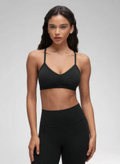 Butterluxe Sports Ruched V Neck Bra