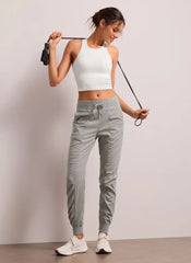 Striped Ruched Pocket Jogger 28''