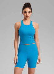 Seamless Ribbed Racerback Crop Tank