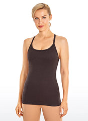 Speedy Seamless Built in Bra Y back Tank