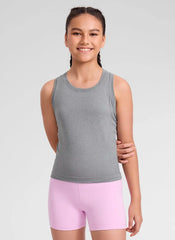 Girls Seamless Waist Length Tank