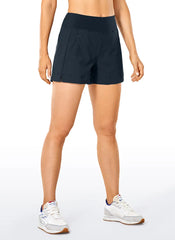 Ripstop Zip Pocket Mid Rise Shorts 4''