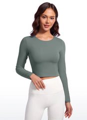 Butterluxe Double Lined Cropped Long Sleeve