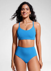 Sunshine Lace Up Strappy Bikini Top