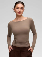 Softembrace Boat Neck Long Sleeve