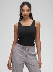 Butterluxe Double Lined Scoop Neck Tank