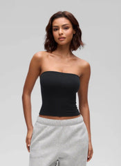 Softembrace Casual Crop Tube Strapless Top