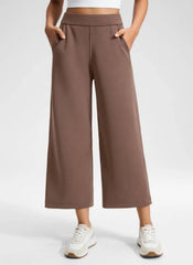 SoftAura Wide Leg Cropped Sweatpant 25"