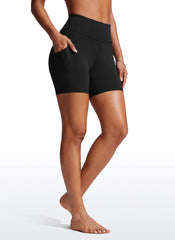 Swim Board High Rise Liner Pocket Shorts 6''