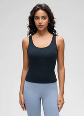 Butterluxe Double Lined Scoop Neck Tank