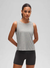 Pima Cotton Crop Round Neck Tank