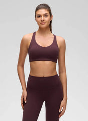 Butterluxe V Neck Strappy Sports Bra