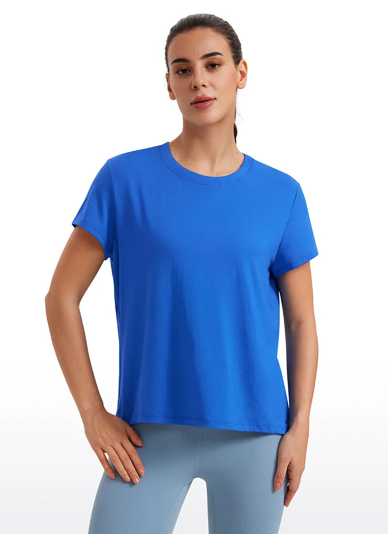 Flowy Yoga Crew Neck Short Sleeve