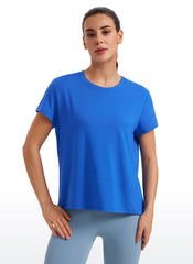 Flowy Yoga Crew Neck Short Sleeve